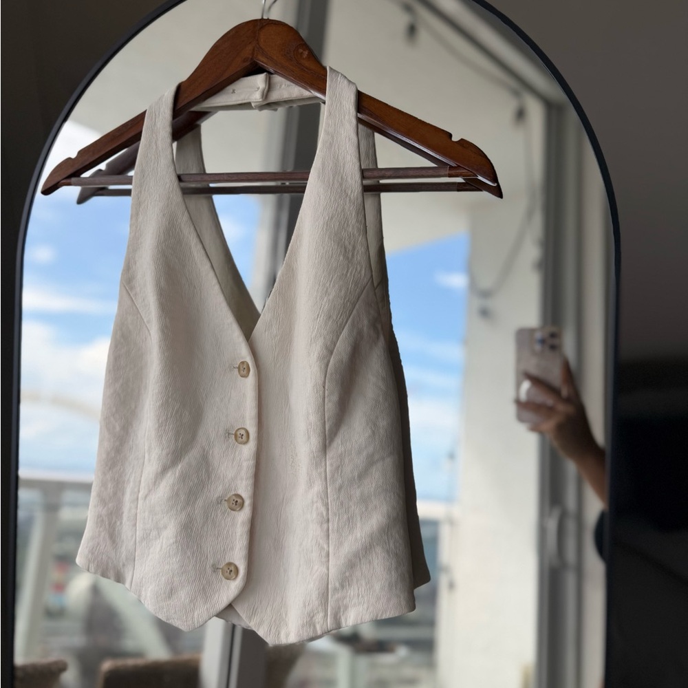 🤍 Aritzia Wilfred Vito Vest – Crepette™ (Light Birch)